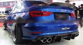 Audi A3 S3 Carbon Fiber Rear Trunk Spoiler Wing Body Kit
