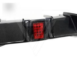 BMW 2 Series F87 M2 Coupe Carbon Fiber Rear Diffuser With Light