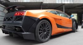 Lamborghini Gallardo VF SLG Style Rear Bumper With Diffuser