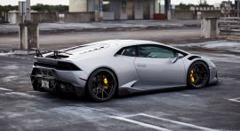 Lamborghini Huracan Carbon Fiber Vented Fenders and Rear bumper with diffuser
