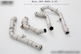 Mercedes-Benz G Class AMG W464 All SS304 Cat Downpipe (with Heat Protector)