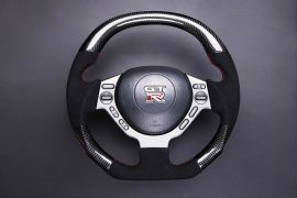 Nissan GT-R carbon fiber enhanced - custom steering wheel 
