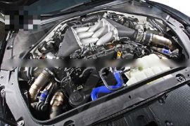 Nissan R35 GTR Carbon Fiber Brake Fulid Battery Cover