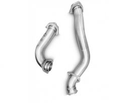 TUBI STYLE EXHAUST SYSTEMS-FERRARI 328 -308 QV- MONDIAL 3.2 MANIFOLD TO EXHAUST CONNECTING PIPES KIT - MODELS W/O CAT  